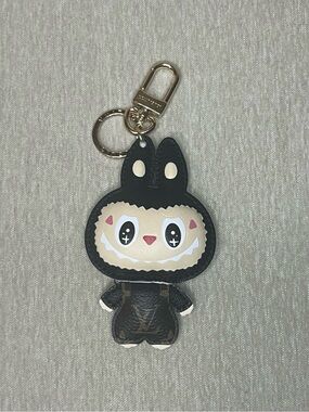 Louis Vuitton Black & Brown Monogram Bunny Keychain Card Holder